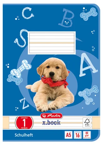 herlitz Cahier scolaire x.book, A5, linéature 1