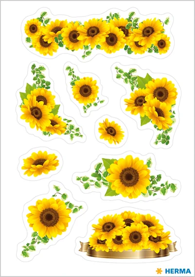 HERMA Sticker DECOR 'Pots de fleurs nostalgiques'