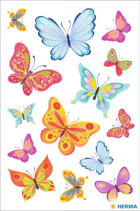 HERMA Sticker DECOR "Schmetterlingsvielfalt"