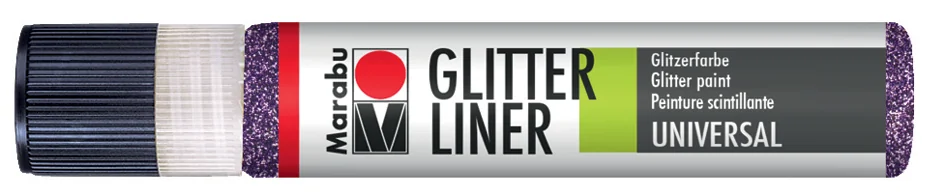 Marabu Glitzerfarbe "Glitter-Liner", glitter-petrol, 25 ml
