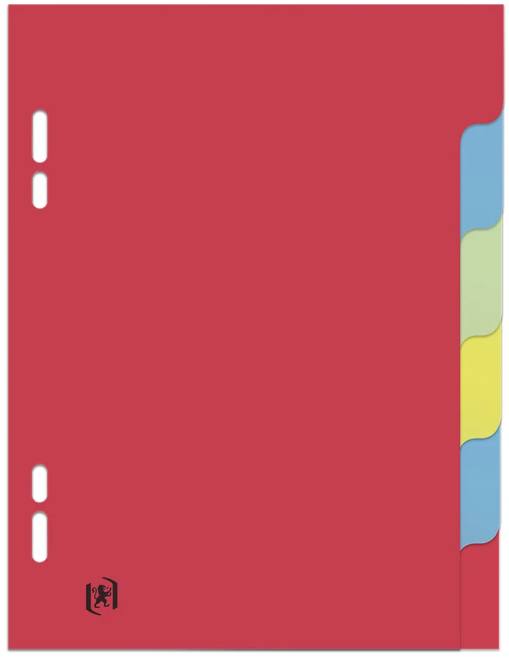 Oxford Intercalaires neutres, 170 x 220 mm, 6 touches