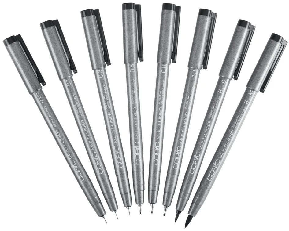 COPIC Feutre MULTILINER, 0,8 mm, noir