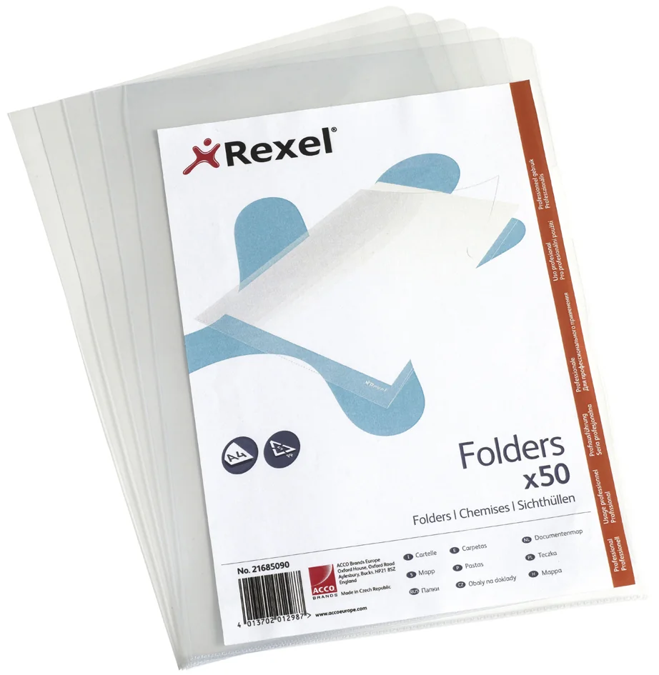 Rexel Pochette transparente Top Quality, A4, PP, 0,15 mm