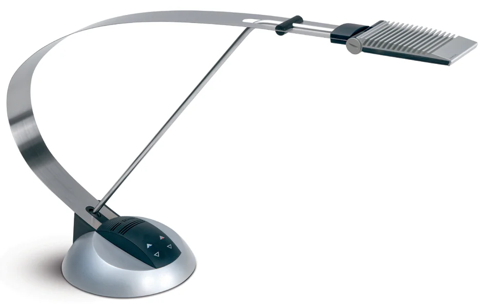 MAUL Lampe de bureau à LED MAULprimus, dimmable, argent/noir
