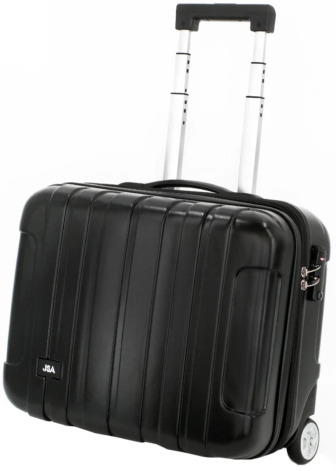 JSA Valise à roulettes pour Business Trolley Overnight, noir