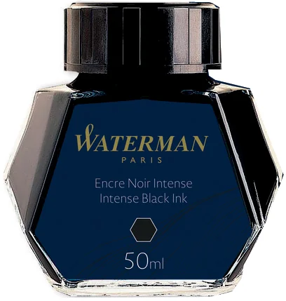 WATERMAN Flacon d'encre, contenu: 50 ml en verre, noir