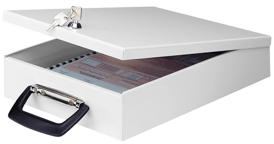 WEDO Caissette de documents, A4, avec poignée de valise