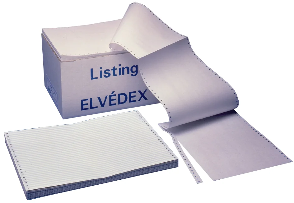 ELVE Papier listing, en continu 240 mm x 11' (27,94 cm)
