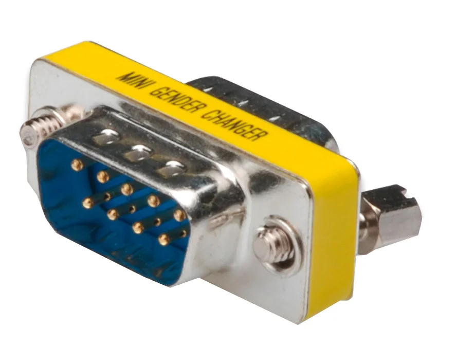 DIGITUS Mini changeur de genre, 9 broches Sub-D, mâles