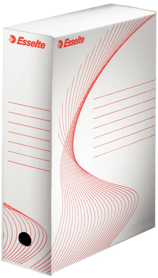 Esselte Boîte d'archives, A4, (L)200 mm, en carton, blanc Grand Paris Fournitures Esselte Boîte d'archives, A4, (L)200 mm, en carton, blanc – Image 3