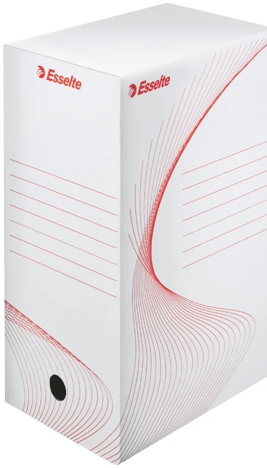 Esselte Boîte d'archives, A4, (L)200 mm, en carton, blanc Grand Paris Fournitures Esselte Boîte d'archives, A4, (L)200 mm, en carton, blanc – Image 4