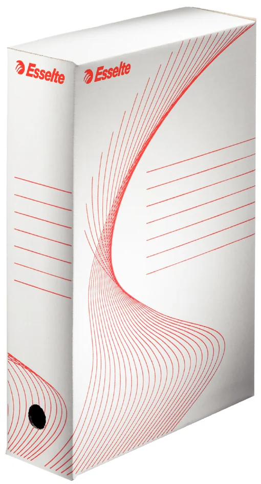 Esselte Boîte d'archives, A4, (L)100 mm, en carton, blanc