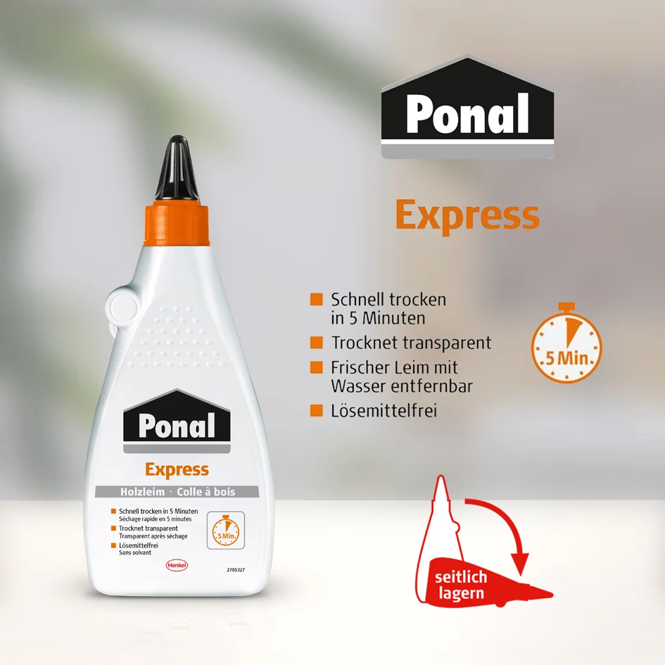 Ponal Colle à bois Express, sans solvant, tube de 60 g Grand Paris Fournitures Ponal Colle à bois Express, sans solvant, tube de 60 g – Image 4