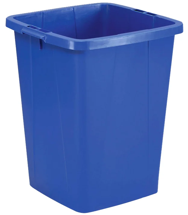 DURABLE Poubelle DURABIN 90, carré, pour le tri, gris