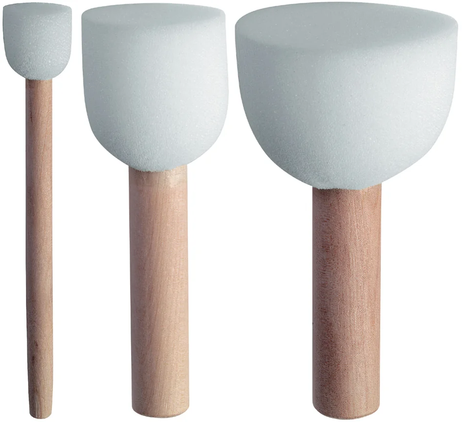 Marabu Pinceau pour pochoir, kit de 3