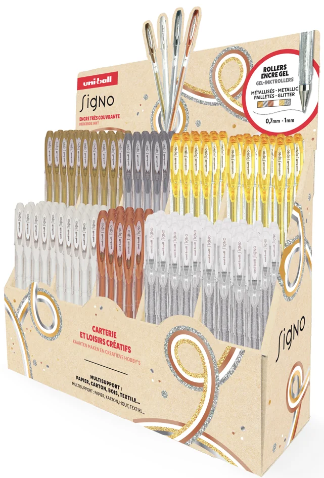 uni-ball Stylo encre gel SIGNO UM120GSW/10D 003, présentoir