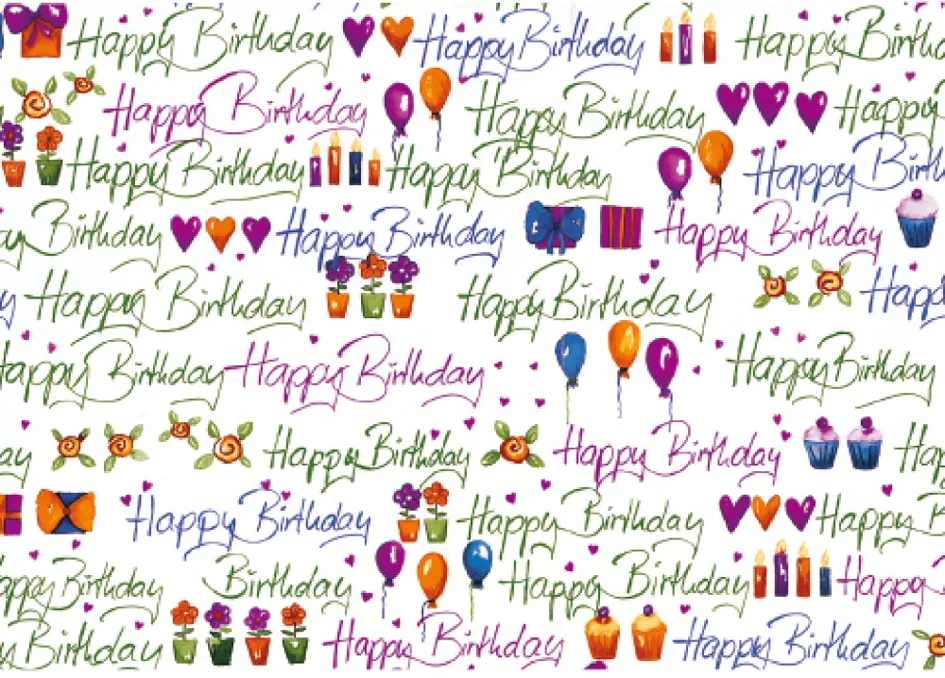 SUSY CARD Papier cadeau 'Congratulations', sur rouleau