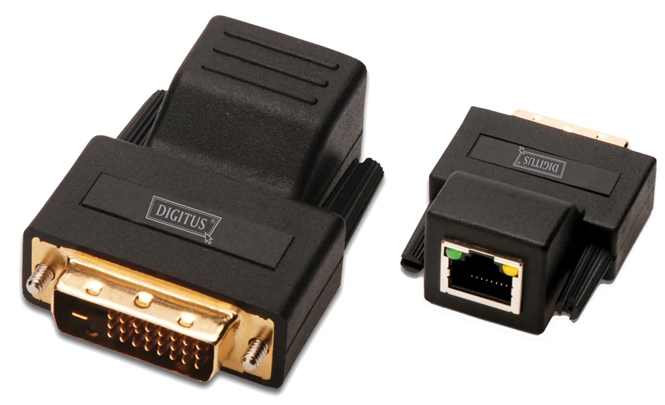 DIGITUS Amplificateur de signal DVI via Cat.5, jusqu'à 70 m