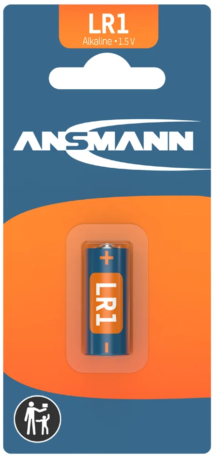 ANSMANN Pile alcaline 'LR1', 1,5 volt, blister d'1