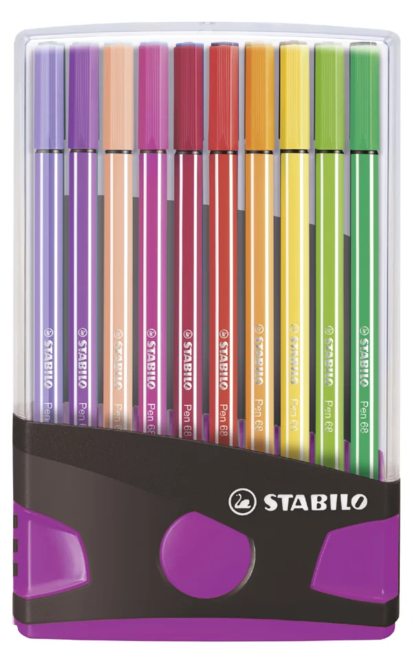 STABILO Feutre Pen 68, ColorParade de 20 pièces, rouge