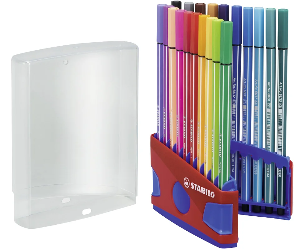 STABILO Feutre Pen 68, ColorParade de 20 pièces, rouge Grand Paris Fournitures STABILO Feutre Pen 68, ColorParade de 20 pièces, rouge – Image 5