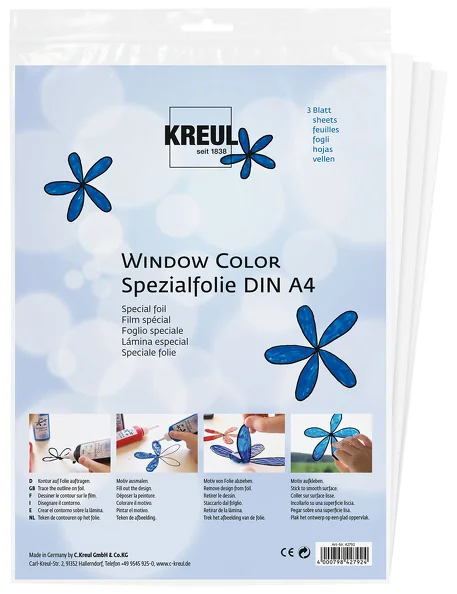 KREUL Transparent spécial Hobby Line 'Glas Design', A4