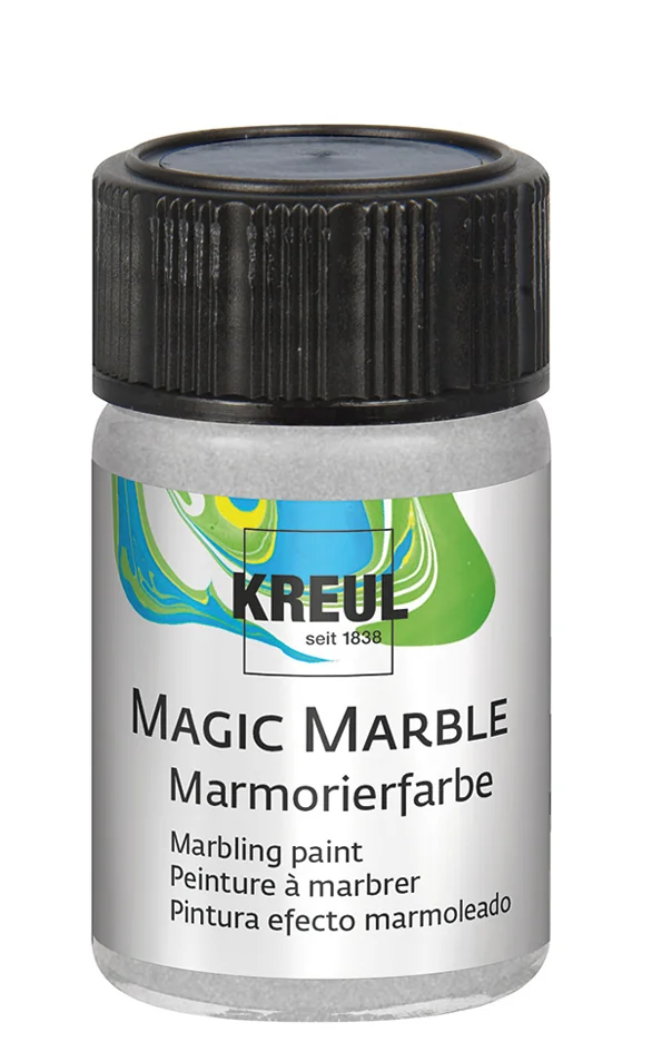 KREUL Peinture à marbrer 'Magic Marble', 20 ml, argent