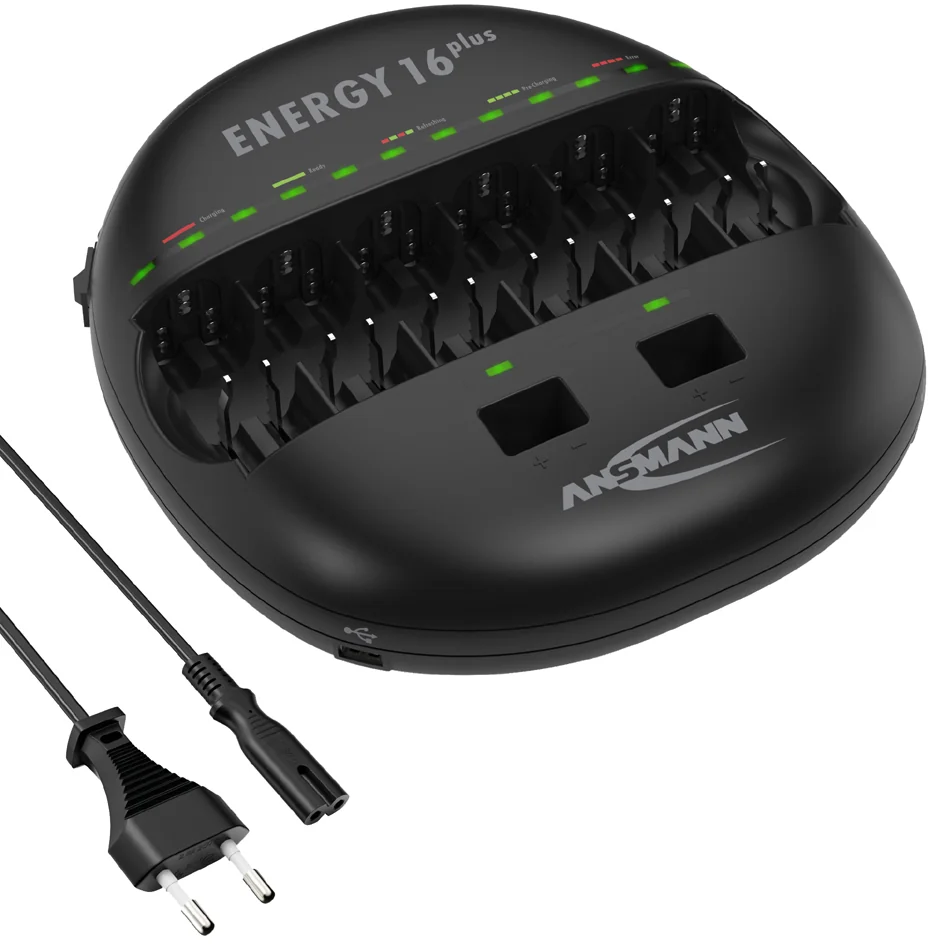 ANSMANN Chargeur 'Energy 16 plus', avec 2 entrées USB