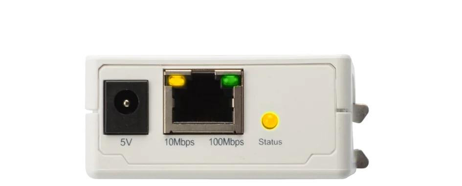 DIGITUS Serveur d'impression Fast Ethernet, parallèle, blanc