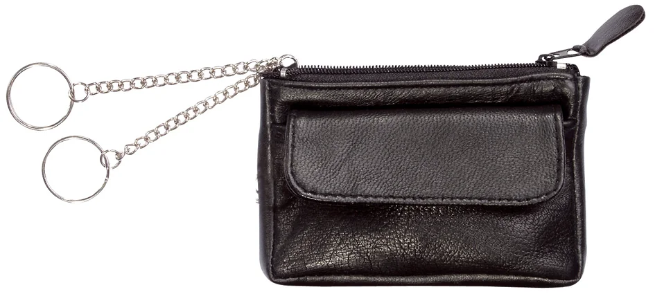 Alassio Etui porte-clés, cuir nappa, noir