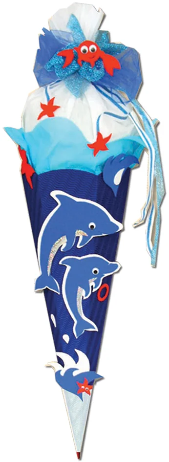 ROTH Kit de bricolage de cornet scolaire 'dauphin', hexago-