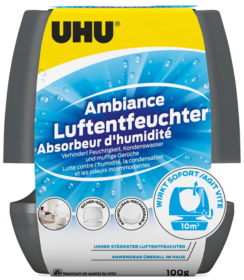 UHU Absorbeur d'humidité Ambiance, 100 g, blanc