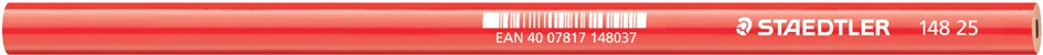 STAEDTLER Crayon de charpentier, ovale, marron rouge