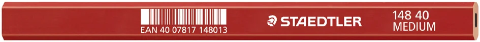 STAEDTLER Crayon de charpentier 'moyen', ovale, marron rouge