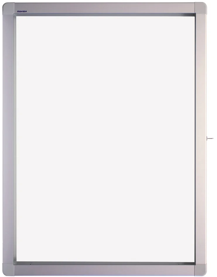 FRANKEN Vitrine d'affichage ECO pour 12 x A4, surface métal