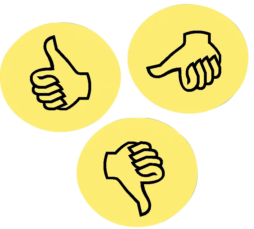 FRANKEN Symbole d'appréciation pour présentation 'Pouces'