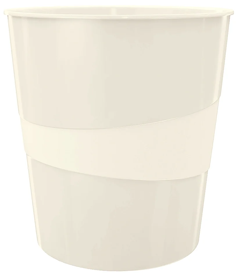 LEITZ Corbeille à papier WOW, en plastique, 15 litres, noir