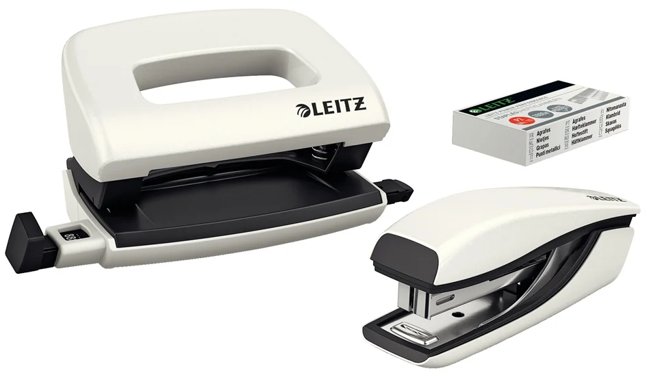 LEITZ Kit mini agrafeuse et perforateur Nexxt WOW, violet