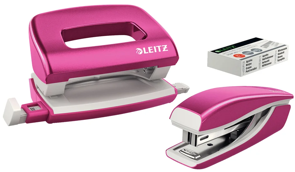 LEITZ Kit mini agrafeuse et perforateur Nexxt WOW, violet Grand Paris Fournitures LEITZ Kit mini agrafeuse et perforateur Nexxt WOW, violet – Image 3