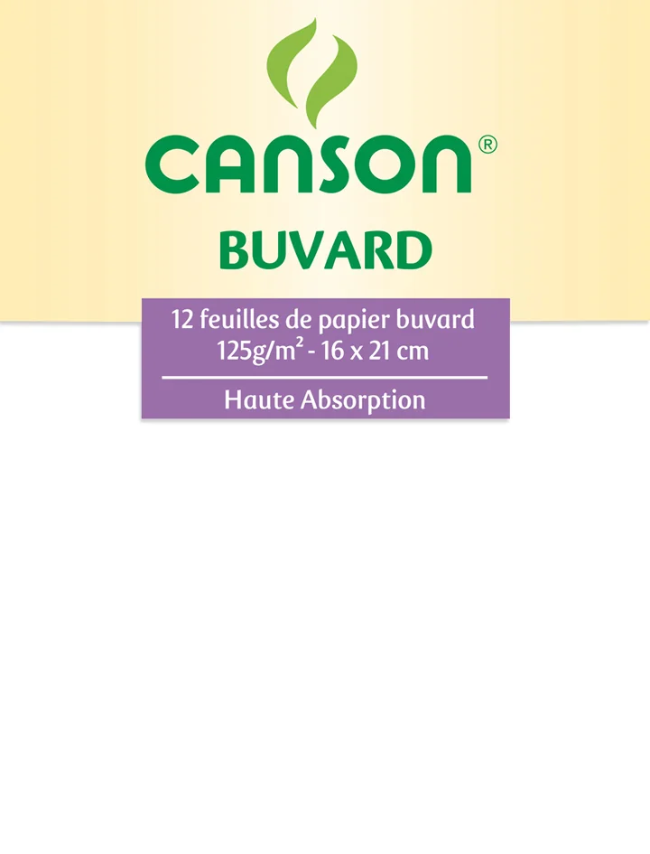 CANSON Buvard, 160 x 210 mm, 125 g/m2, blanc