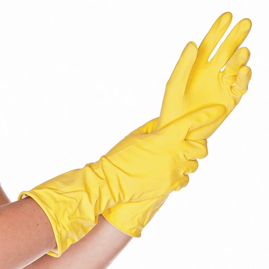 HYGOSTAR Gant universel en latex Bettina, M, jaune