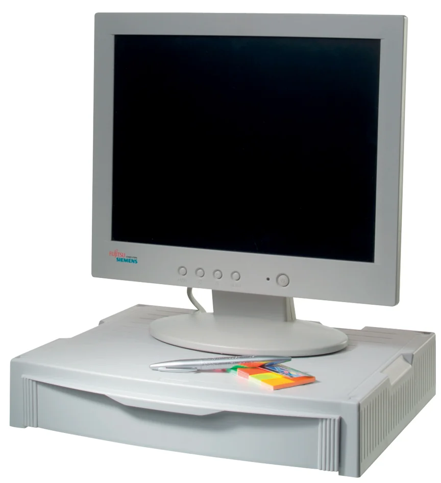 HAN Support pour écran & imprimante MONITOR STAND,gris clair