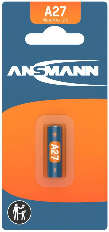 ANSMANN Pile alcaline A27, 12 Volt, blister de 1