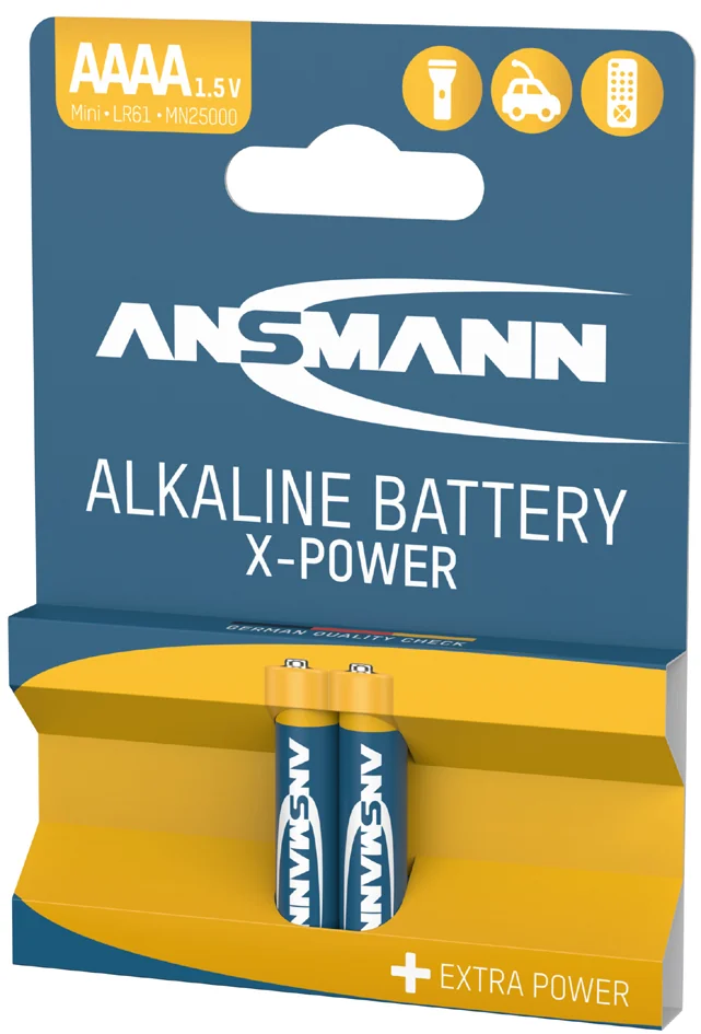 ANSMANN Pile alcaline 'X-POWER' AAAA, blister de 2