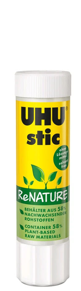 UHU Bâton de colle stic ReNature, sans solvants, 8,2 g
