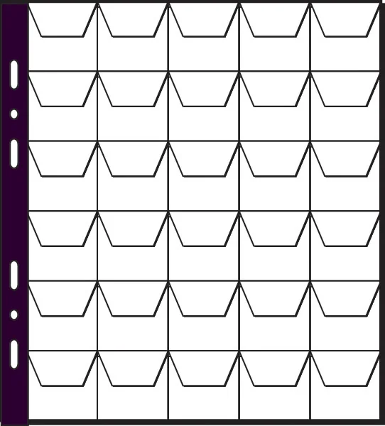 PAGNA Pochettes pour collection de pièces de monnaie,20 com-