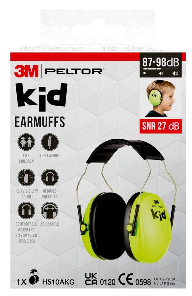 3M Peltor kid Casque anti-bruit H510, rose fluo / noir Grand Paris Fournitures 3M Peltor kid Casque anti-bruit H510, rose fluo / noir