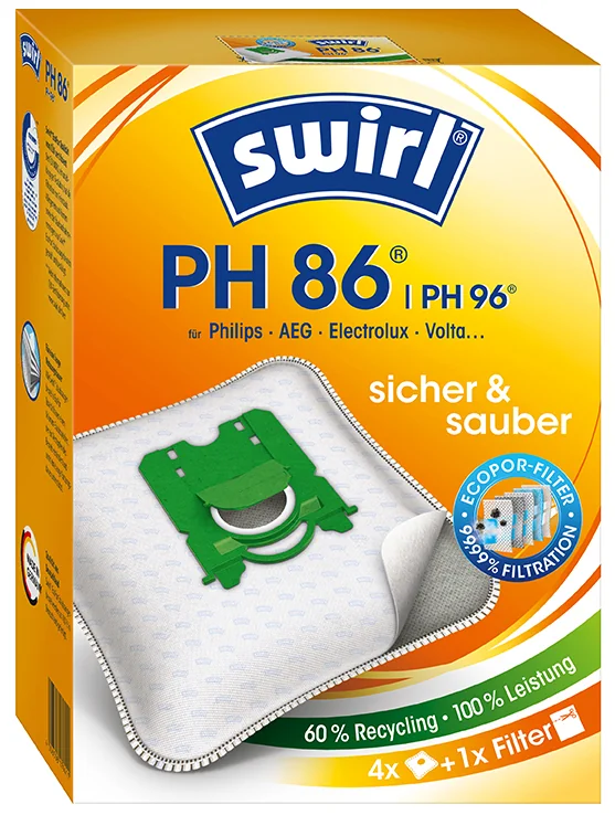 swirl Sac d'aspirateur PH 86/PH 96, avec filtre MicroporPlus