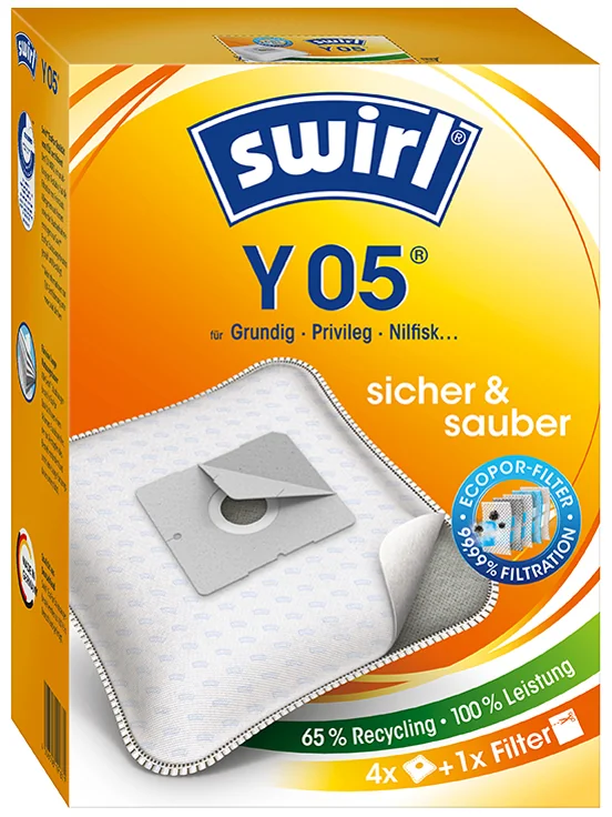 swirl Sac d'aspirateur Y 05, avec filtre MicroporPlus
