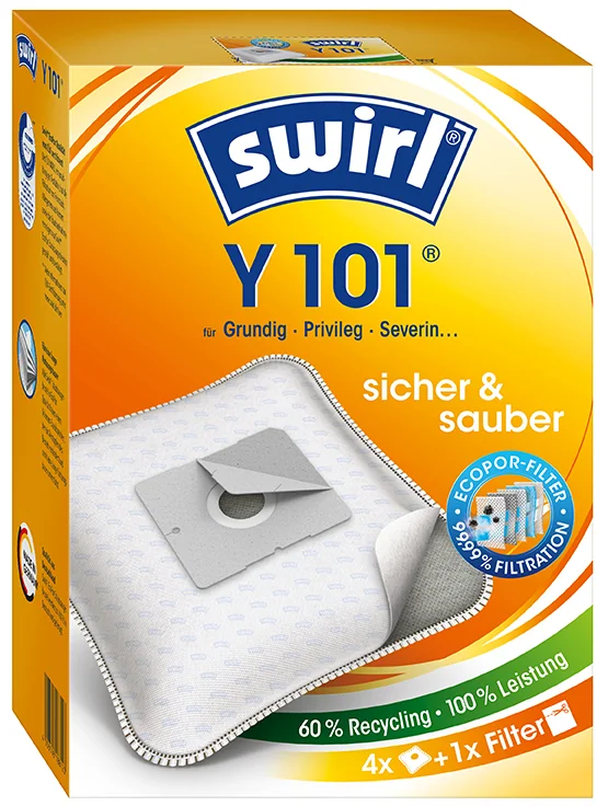 swirl Sac d'aspirateur Y 101, avec filtre MicroporPlus